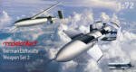 modelcollect German WWII luftwaffe weapon set 3 bv246 *2 , fritz X *4, Hs293 *2 1: 72 (UA72215)