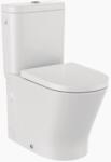 Roca Set Vas WC pe pardoseala cu rezervor aparent si capac soft close Roca The Gap D-Trit Rimless 36x64 cm evacuare orizontala (A34T0N2000)