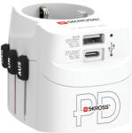SKROSS PRO Light USB AC30PD, világutazó hálózati csatlakozó átalakító, földelt PD(gyorstöltés) (1.302473) - securezone