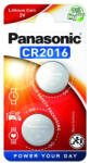 Panasonic CR2016 3V lítium gombelem 2db/csomag (CR-2016EL/2B) - securezone