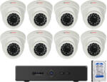  8 dome kamerás HDCVI CP PLUS rendszer - securezone