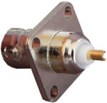  BNC aljzat talpas 75 Ohm BNC-204