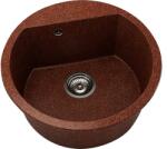 FAT Chiuvetă bucătărie granixit 1 cuvă FAT Avangard 223 Ø51 cm fără picurător Brick wall (223-939) Chiuveta
