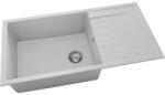 FAT Chiuvetă bucătărie fatgranit 1 cuvă FAT Avangard 230 49x95 cm cu picurător Light Grey reversibilă (230-1005) Chiuveta
