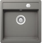 SCHOCK Chiuvetă bucătărie cristadur 1 cuvă Schock Mono N-100S 51x49 cm fără picurător Silverstone (MONN100SSILVSA) Chiuveta