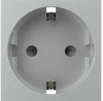 LIVOLO Priză simplă cu împământare Livolo, 2 module, argintiu (VL-FCTC16A-2IP)