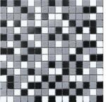 MIRAVA Mozaic sticlă MIRAVA alb-gri-negru 30, 5x32, 5 cm (HBR001)
