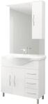 Savini Set mobilier baie pe pardoseală Savinidue Simona 85 cm PAL alb (SIMONA85HX/F00)
