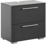 Möbelpartner Dulap bază lavoar baie pe pardoseală Carlos 600 60, 2 cm PAL antracit 1 clapetă 1 sertar (148596)