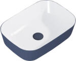 Jungborn Lavoar pe blat Jungborn NONUS/DECEM 45, 5x32, 5 cm alb/albastru navy mat (146116)