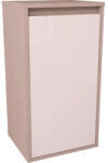 Devo Dulap baie pe sol 40x76 cm PAL roz Devo Cristal 2.0 1 ușă deschidere dreapta (PO2-PS1DPR40x76-P45)