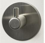 Tiger Cuier baie TIGER Rino, 1 agățătoare, montaj prin lipire, inox mat (164930941)