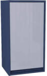 Devo Dulap baie suspendat Devo Cristal 2.0 dreapta, 1 ușă de sticlă, PAL, 40x76 cm, albastru (PO2-SW1DPR40x76-P72)