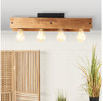 Brilliant Plafonieră Calandra E27 max. 4x42W, lemn/negru (99450/76)