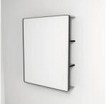 Devo Oglindă baie cu LED și etajeră Devo Sonus 2.0, 75, 5x94 cm, grej/negru, IP 44 (SO2-LUPL75x94-F91)