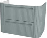 Devo Dulap bază lavoar baie suspendat Devo Gloria 2.0 70x50 cm MDF verde striat sertar cu închidere lentă (GL2-SU2S70-2-F72)