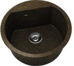 FAT Chiuvetă bucătărie granixit 1 cuvă FAT Avangard 223 Ø51 cm fără picurător Sandstone (223-349) Chiuveta