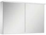 Jungborn Dulap baie cu oglindă Jungborn 100x63 cm PAL gri 2 uşi iluminare LED (904665)