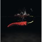 Pure Living Tablou sticlă Pure Living Pepper On Black III 30x30 cm (GLA1224A)