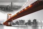 The Wall Tablou canvas The Wall Manhattan Bridge 100x150 cm (42515)