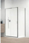 Radaway Cabină de duș dreptunghiulară cu cădiță Radaway Alienta DWJ+S, sifon, 120x80 cm, sticlă transparentă, profil crom (202308)