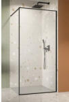 Radaway Duș Walk In Radaway Modo F Black II, 120x200 cm, sticlă securizată transparentă, profil negru (10409124-54-01)