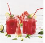 Pure Living Tablou sticlă Pure Living Watermelon Smoothie I 20x20 cm (GLA2117D)