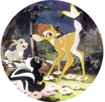 Komar Fototapet rotund autoadeziv Komar DD1-045 Disney Bambi Butterfly Ø 125 cm (DD1-045)