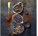 Pure Living Tablou sticlă Pure Living Coffeebean In Bowl 20x20 cm (GLA1805D)