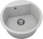 FAT Chiuvetă bucătărie fatgranit 1 cuvă FAT Avangard 223 Ø51 cm fără picurător Light Grey (223-1005) Chiuveta
