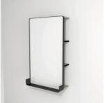 Devo Oglindă baie cu LED, etajeră și poliță Devo Sonus 2.0, 55, 5x94 cm, grej/negru, IP 44 (SO2-LU55x94x27-F91)