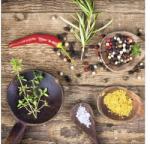 Pure Living Tablou sticlă Pure Living Herbage In Bowl IV 20x20 cm (GLA1364D)