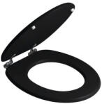 Savinidue Capac WC universal Savini, închidere simplă, 37, 5x44, 3 cm, negru (CWATHQO34)