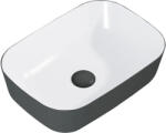 Jungborn Lavoar pe blat Jungborn NONUS/DECEM 45, 5x32, 5 cm alb/antracit mat (146113)