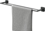 Tiger Suport prosop baie TIGER Carv, tip bară, cu 2 brațe, 65, 2 cm, negru mat (800248)