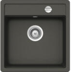 CENTA Chiuvetă bucătărie cuarţ compozit 1 cuvă CENTA Alcor 50 51x49 cm fără picurător maro închis reversibilă (ALCOR 50 DG) Chiuveta