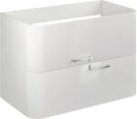 Savini Dulap bază lavoar baie suspendat Geos 82 cm MDF alb 2 sertare (2100/F00)