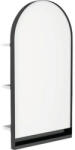 Devo Oglindă baie cu etajeră Devo Cristal 2.0, 40x76 cm, alb/negru (PO2-LU40x75x17-P36)
