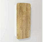 Devo Dulap baie suspendat 34x94 cm PAL alb/stejar/negru Devo Oval 1 ușă (OV-SW1DPR34-P36D01L09)