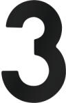 Metafranc Număr casă „3 pentru poartă/ușă, oțel inoxidabil negru (424627)