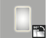DSK Oglindă baie cu iluminare LED DSK Chrystal Juno 20.0 cu ramă aurie 45x75 cm (50154)