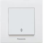 Panasonic Întrerupător cap-scară simplu Panasonic Karre Plus, alb, incl. ramă (P-KPSC)