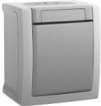 Panasonic Întrerupător simplu Panasonic Pacific IP54 gri, montaj aplicat (P-P1)