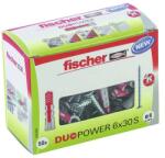 Fischer Befestigungssysteme Set dibluri nylon cu șurub Fischer Duopower 6x30 mm, 50 bucăți (535459)