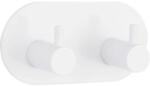 form&style Cuier baie form&style, 2 agățători, montaj prin lipire, alb mat (HSM-0637W)