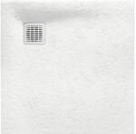 Roca Cădiță de duș pătrată slim Roca Stonex Terran 90x90 cm alb (AP10338438401100)