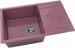 FAT Chiuvetă bucătărie granixit 1 cuvă FAT Avangard 228 49x80 cm cu picurător Violet reversibilă (228-460) Chiuveta