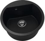 FAT Chiuvetă bucătărie fatgranit 1 cuvă FAT Avangard 223 Ø51 cm fără picurător Black Metallic (223-1008) Chiuveta