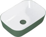 Jungborn Lavoar pe blat Jungborn NONUS/DECEM 45, 5x32, 5 cm alb/verde mat (146115)
