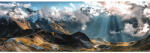 The Wall Tablou canvas The Wall Sunny Clouds 50x150 cm (53328)